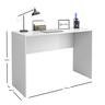 Mesa Escrivaninha para Estudos Branco Escritório Home Office - 3