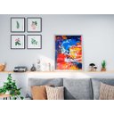 Ver imagem 2 de Quadro Abstrato Pompéia 40x60 Borda Infinita