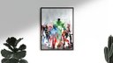 Ver imagem 2 de Quadro Abstrato Vingadores 100x150 Borda Infinita