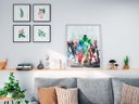 Ver imagem 1 de Quadro Abstrato Vingadores 100x150 Borda Infinita