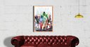 Ver imagem 4 de Quadro Abstrato Vingadores 100x150 Borda Infinita
