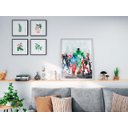 Ver imagem 1 de Quadro Abstrato  Vingadores  60x90 Borda Infinita