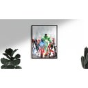 Ver imagem 2 de Quadro Abstrato  Vingadores  60x90 Borda Infinita