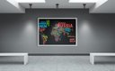 Ver imagem 1 de Quadro Nações do Mundo 40x60 Borda Infinita