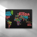 Ver imagem 2 de Quadro Nações do Mundo 40x60 Borda Infinita