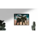 Ver imagem 4 de Quadro Floresta Elefante 60x90 Borda Infinita