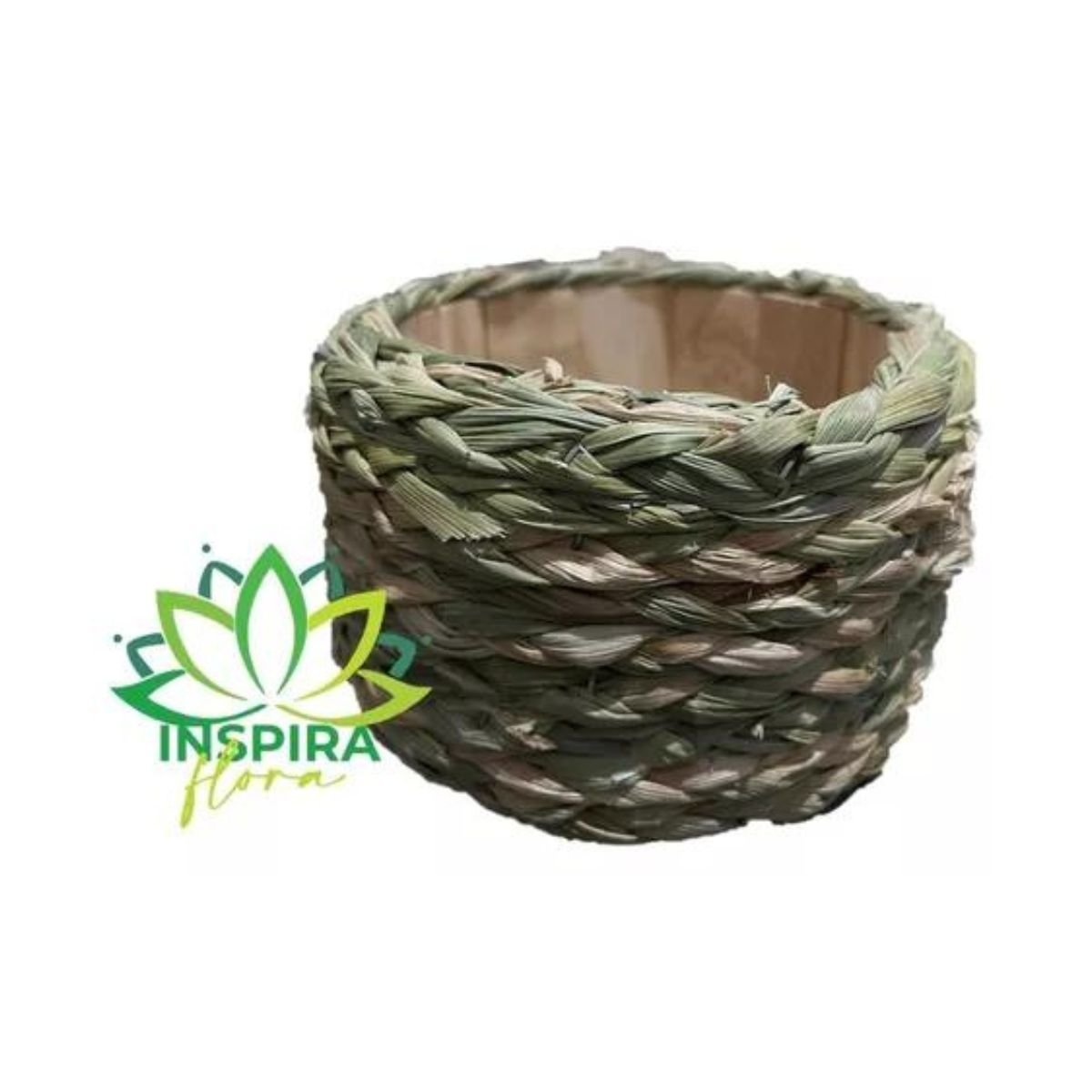 Cesto Vaso Palha Sisal Decoração Cachepô Plantas Flores Lar - 2