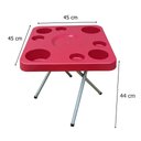 Ver imagem 6 de Mesa Praia Petisqueira 44 Cm e Sup. Guarda-sol Chão Cores