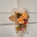 Ver imagem 2 de Coração Country Flores Laranja 24x15