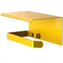 Ver imagem 2 de Porta Papel Higiênico de Parede Banheiro Dourado Fs Max