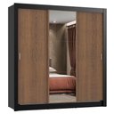 Ver imagem 3 de Guarda Roupa Casal Madesa Lyon 3 Portas de Correr com Espelho 2 Gavetas