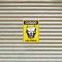 Ver imagem 3 de Combo 10 Placas de Sinalização Cuidado Cão Feroz 20x30 Acesso - P-6/3 F9e