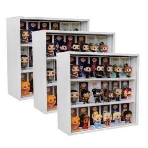 Expositor para Funko Pop Mdf 3 Vãos (para Caixas e Pops) Branco, Kit 3 Unidades - Dom Móveis