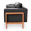 Ver imagem 3 de Sofá 2 Lugares Lucy 2,25M Facto Escama Preto Base Madeira - D'Rossi