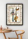 Ver imagem 1 de Quadro Decorativo Cozinha Talheres Vintage - 70x50cm:moldura Branca