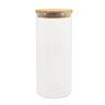 Pote Herméticos De Vidro Tampa Bambu Redondo 1,6 L - 1