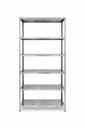 Ver imagem 3 de Estante Industrial Aço Galvanizado 190x90 6 Bandejas Prateleiras