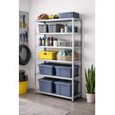 Ver imagem 1 de 3b Estante Armário Organizador Industrial Aço Galvanizado 190x90 6 Bandejas