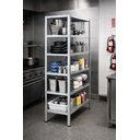 Ver imagem 4 de 3b Estante Armário Organizador Industrial Aço Galvanizado 190x90 6 Bandejas