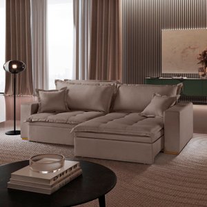 Sofá Retrátil com Baú Ref 47 - 2500-b Messina