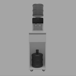 Suporte Balcão para Cozinha Bebedouro Alaska Porta + Gaveta Cinza Jequitibá - 3