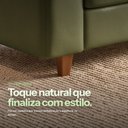 Ver imagem 5 de Sofá 3 Lugares Pés em Madeira Arezzo Sintetico PU D03 - D'Rossi