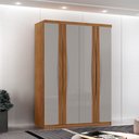 Ver imagem 2 de Guarda Roupa Solteiro Dunas Mdf 4 Portas e 2 Gavetas Moderna