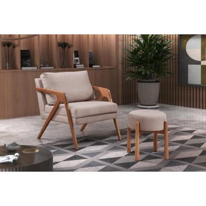 Conjunto 2 Poltrona Mona Luxo Madeira Maciça Veludo:veludo Rosê