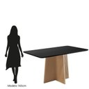 Ver imagem 4 de Mesa para Sala de Jantar 160x90cm Isa Amarelo/Mel/Preto