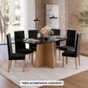Ver imagem 2 de Mesa para Sala de Jantar 160x90cm Isa Amarelo/Mel/Preto
