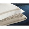 Jogo de Cama Trussardi Donati 300 Fios Queen - Branco/Legno - 2