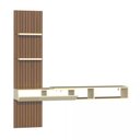 Ver imagem 4 de Painel Ripado Flex p/Tvs até 70”Nicho e Porta Basc – 1,60Mt, 1,80Mt e 2,00Mt - Montagem do Painel Am