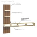 Ver mais imagens de Painel Ripado Flex p/Tvs até 70”Nicho e Porta Basc – 1,60Mt, 1,80Mt e 2,00Mt - Montagem do Painel Am