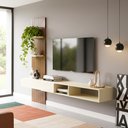 Ver imagem 2 de Painel Ripado Flex p/Tvs até 70”Nicho e Porta Basc – 1,60Mt, 1,80Mt e 2,00Mt - Montagem do Painel Am