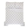 Colcha Trussardi com 2 Porta Travesseiros Livorno 300 Fios Cetim Queen - Branco/Carvalho - 3