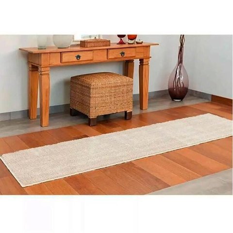 Tapete Passadeira Quarto Sala 50 x 1,80 Classic Creme Perola