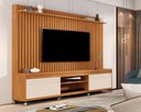 Ver imagem 1 de Estante Home para Tv até 65 Polegadas Orion 220cm Nature com Offwhite - Rede Móveis