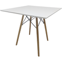 Ver imagem 2 de Mesa Jantar Quadrada Eiffel 80cm Branco Mdf Charles Eames