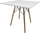 Ver imagem 2 de Mesa Jantar Quadrada Eiffel 80cm Branco Mdf Charles Eames