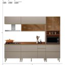 Ver imagem 7 de Cozinha Modulada Proença 5 Peças com Aéreo 80cm Nogueira Touch-nude Prime Tx - Demartêz