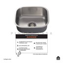 Ver imagem 2 de Cuba Para Cozinha Aço Inox 201 Aimoré 43 cm Pingoo.casa - Prata