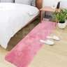 Tapete Passadeira Rosa Bebê Felpudo 2,00 x 0,60 Mt Life Tex - 1