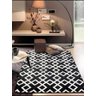 Tapete Sala 2,00 x 1,40Mt Antiderrapante Preto Geométrico P5 - 2