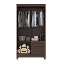 Ver imagem 2 de Guarda Roupa Casal Versa 4 Portas 2 Gavetas MDP Cafe Touch Demóbile