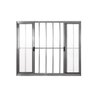 Janela de Correr 4 Folhas  C/Grade Alumínio Brilhante 1.00 x 2.00 Linha Modular - Hale - 1