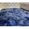 Tapete de Sala Grande Felpudo Macio 2,0x1,40 M Azul Mesclado - 1