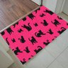 Tapete Capacho Rosa 60x40cm - Gatos - 2