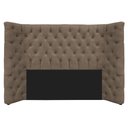 Ver imagem 1 de Cabeceira Casal Everest P02 140 cm para cama Box Suede Marrom - Amarena Móveis