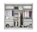 Ver imagem 3 de Guarda Roupa Casal 3 Portas 4 Gavetas - Diamond-branco - Móveis Novo Horizonte