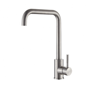 Torneira Kitchen p/ Cozinha em Inox Escovado Monocomando Mesa / Bancada Novo